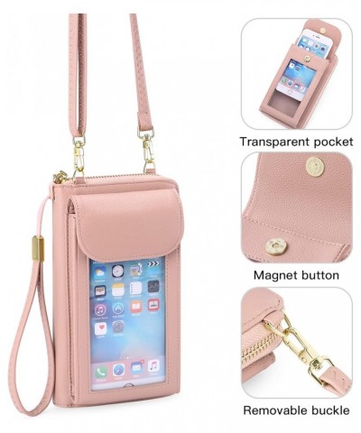 Small Cell Phone Crossbody Bag Purse for Women, PU Leather Wallet Purse… Ab-pink $11.34 Crossbody Bags