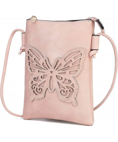 Crossbody Bags for Women Handbag, PU Leather Crossover, Small Shoulder Side Messenger Purse Skyli Pink $11.96 Crossbody Bags