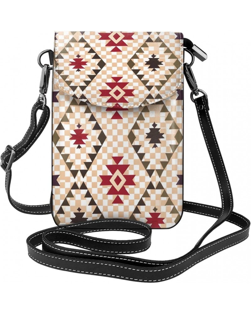 Geometric Vector Crossbody, Zippered Cell Phone Wallet With Card Slot, Removable Shoulder Strap, 7.6 X 4.9 Inches $17.36 Cros...