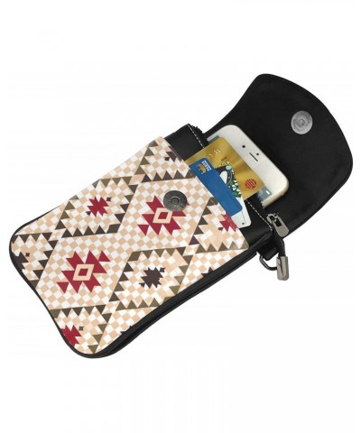 Geometric Vector Crossbody, Zippered Cell Phone Wallet With Card Slot, Removable Shoulder Strap, 7.6 X 4.9 Inches $17.36 Cros...