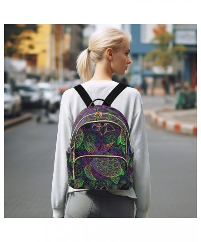 Small Backpack for Women Travel Bag Sea Turtle Psychedelic Lotus Mandala Daypack Purse Fashion Shoulder Bag Rucksack Medium B...