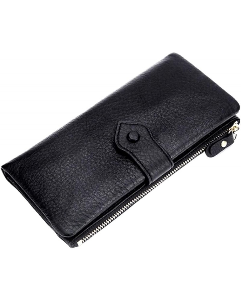 Women's Wallets Business Card Cases Genuine Leather Money Clips Evening Bags Handbags Purses (Size : Black) Black $56.62 Wallets