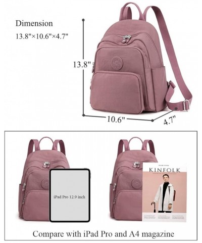 Small Nylon Backpack for Women Mini Backpack Purse Ladies Fashion Backpack Small Travel Bag Daypack(dark blue) Pink $14.88 Ba...