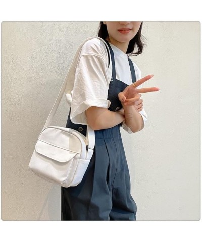 Cute Purse Kawaii Ita Bag Preppy Corduroy Wallets Mini Crossbody Bag Aesthetic Accessories Japanese Handbag Stuff (White,Smal...