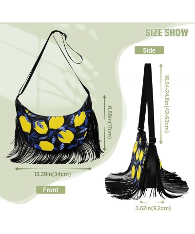 Women Fringe Tassel Cross Body Bag Leisure Shoulder Bag Color065 $12.69 Crossbody Bags