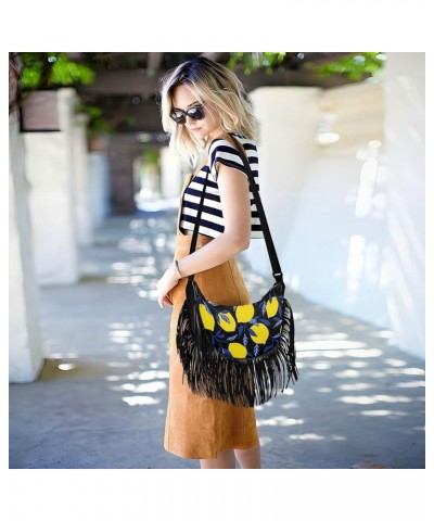 Women Fringe Tassel Cross Body Bag Leisure Shoulder Bag Color065 $12.69 Crossbody Bags