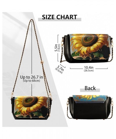 Crossbody Bags for Women Trendy Women's Black Shoulder Bag Small PU Leather Flap Cross Body Bag Handbags Pattern8 $21.31 Cros...