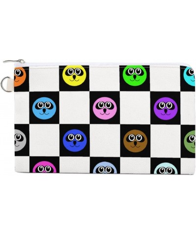 Panda Face Canvas Wallet Slim Wristlets Bag Credit Card Clutch Purses $12.25 Wallets