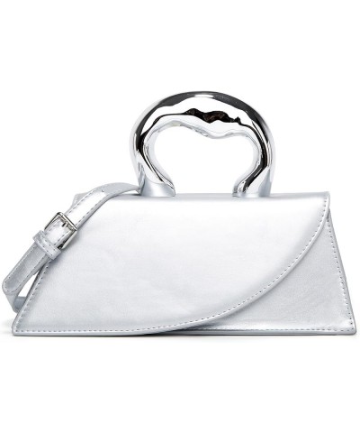 Small Silver Bag Crossbody Bags Satchels Y2K Evening Bags Handbag for Women Hobo Bags Shoulder Bags Tote Bag for Women 2024 B...