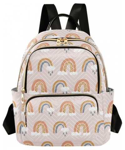 Rainbows Backpack Purse for Women Small Mini Women's Fashion Backpack with Double Zipper Weekend Bag,S Small $15.19 Backpacks