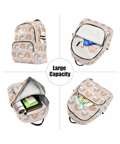 Rainbows Backpack Purse for Women Small Mini Women's Fashion Backpack with Double Zipper Weekend Bag,S Small $15.19 Backpacks