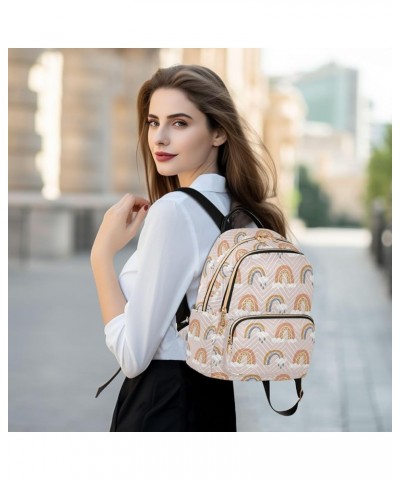 Rainbows Backpack Purse for Women Small Mini Women's Fashion Backpack with Double Zipper Weekend Bag,S Small $15.19 Backpacks