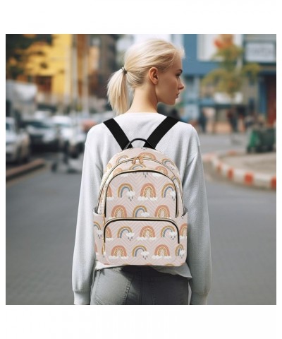 Rainbows Backpack Purse for Women Small Mini Women's Fashion Backpack with Double Zipper Weekend Bag,S Small $15.19 Backpacks