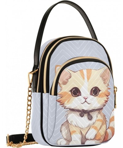 Kawaii Kitten Small Crossbody Bags for Women Cell Phone Shoulder Purse Handbags Wallet 21217230 $14.55 Crossbody Bags