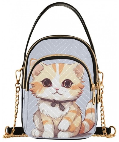 Kawaii Kitten Small Crossbody Bags for Women Cell Phone Shoulder Purse Handbags Wallet 21217230 $14.55 Crossbody Bags