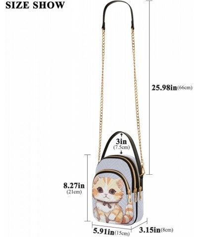 Kawaii Kitten Small Crossbody Bags for Women Cell Phone Shoulder Purse Handbags Wallet 21217230 $14.55 Crossbody Bags