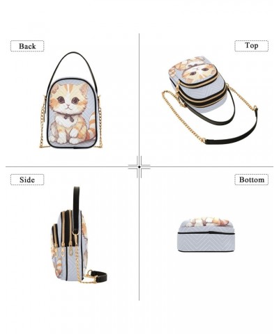 Kawaii Kitten Small Crossbody Bags for Women Cell Phone Shoulder Purse Handbags Wallet 21217230 $14.55 Crossbody Bags