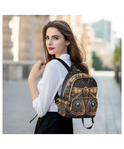 Medium Fashion Backpack for Women Stellar Magical Butterfly Print Ladies Travel Daypack Aesthetic Shoulder Bag 11.4×6.1×14.1 ...