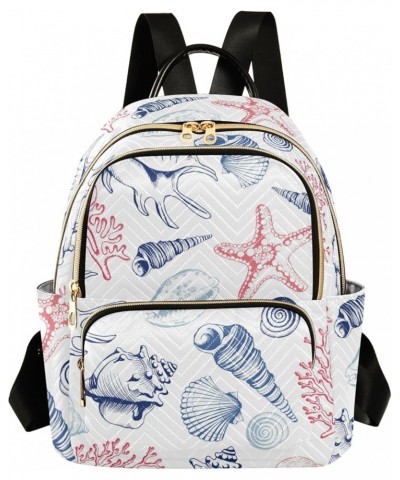 Mini Backpack Purse for Women Lightweight Girls Small Size Starfish Pattern School Teens College Traveling Medium $14.19 Back...