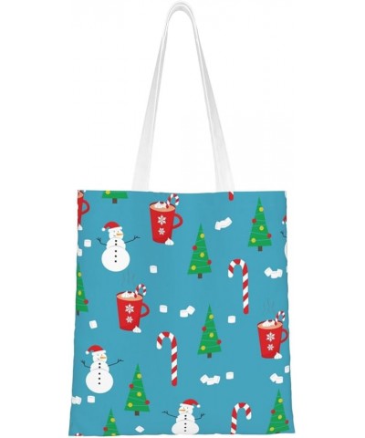 Merry Christmas Single Shoulder Fashion Canvas Tote Shopping Bags Handbags For Men And Women Merry Christmas41 $11.92 Totes