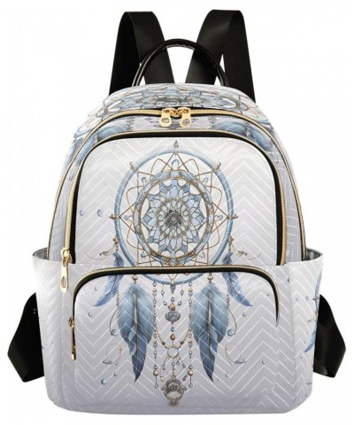 Fashion Backpack Mini Backpack Purse Casual Daily Backpack Blue Dreamcatcher for Travel for College Work Medium $20.51 Backpacks