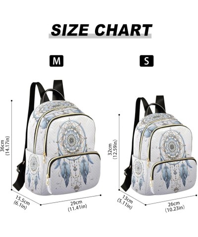 Fashion Backpack Mini Backpack Purse Casual Daily Backpack Blue Dreamcatcher for Travel for College Work Medium $20.51 Backpacks