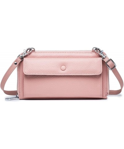 Leather Crossbody Cell Phone Purses for women Touch Screen Phone Wallet (Green) Pink $15.92 Totes