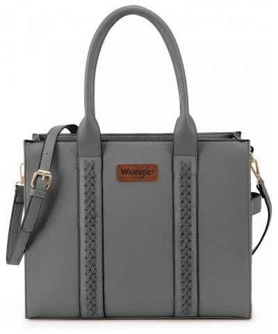 Tote Bag for Women Crossbody Satchel Bag Plain Gray $31.85 Totes