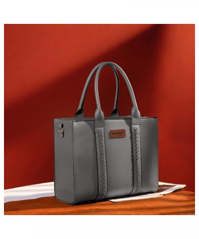 Tote Bag for Women Crossbody Satchel Bag Plain Gray $31.85 Totes