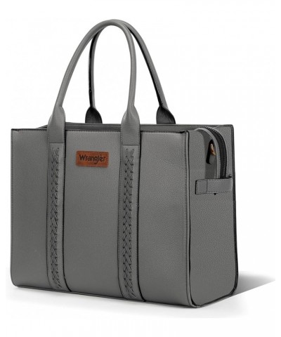 Tote Bag for Women Crossbody Satchel Bag Plain Gray $31.85 Totes