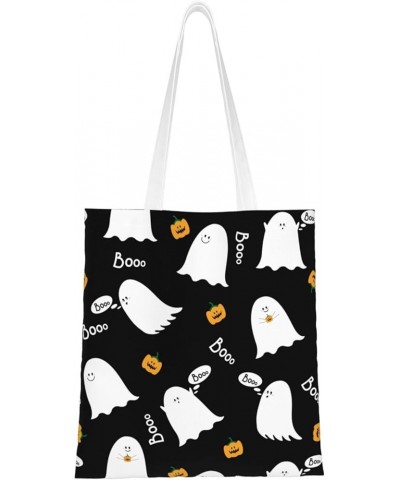 Halloween Ghosts Single Shoulder Fashion Canvas Tote Shopping Bags Handbags For Men And Women Halloween Ghosts34 $11.33 Totes