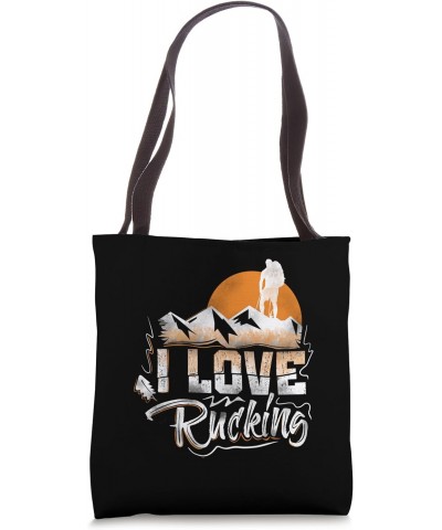 I Love Rucking Workout Ruck Backpack Rucksack Rucking Tote Bag $16.19 Backpacks