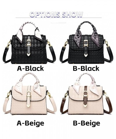 Purse and Handbags for Women,Trendy Large Crossbody Bag Cute Designer PU Shoulder Satchel Tote Bag B-beige $16.00 Totes