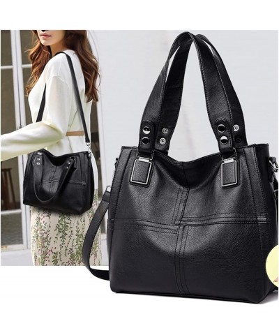 Luxury Handbags Women Leather Shoulder Bags Ladies Handbags Crossbody Bag for Women Casual Tote Bag (Color : Gray-1) Gray-1 $...