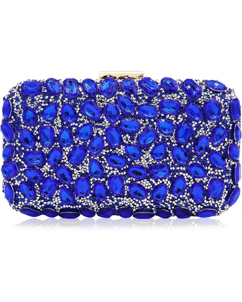 Clutch Purses For Women, Crystal Clutches Evening Bags Gemstone Clutch Purse For Wedding Party Royal Blue $18.22 Evening Bags