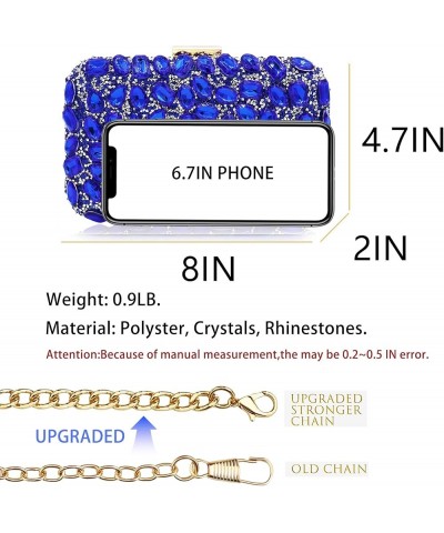 Clutch Purses For Women, Crystal Clutches Evening Bags Gemstone Clutch Purse For Wedding Party Royal Blue $18.22 Evening Bags