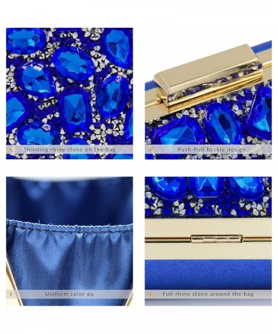 Clutch Purses For Women, Crystal Clutches Evening Bags Gemstone Clutch Purse For Wedding Party Royal Blue $18.22 Evening Bags