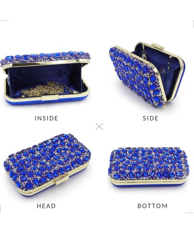 Clutch Purses For Women, Crystal Clutches Evening Bags Gemstone Clutch Purse For Wedding Party Royal Blue $18.22 Evening Bags