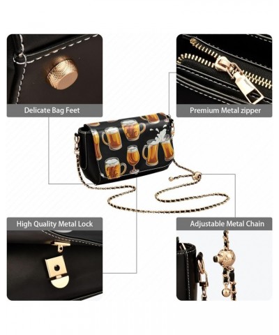 Crossbody Bags for Women Trendy Women's Black Shoulder Bag Small PU Leather Flap Cross Body Bag Handbags Pattern23 $17.21 Cro...