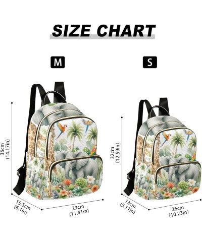 Small Backpack Purse for Women, African Animals and Natural Elements Travel Bag Casual Daypack Shoulder Bag Small $18.71 Back...