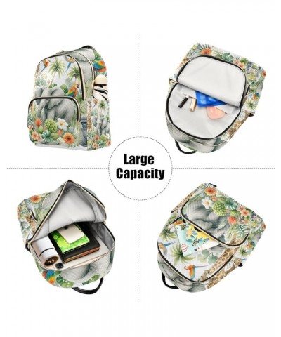 Small Backpack Purse for Women, African Animals and Natural Elements Travel Bag Casual Daypack Shoulder Bag Small $18.71 Back...