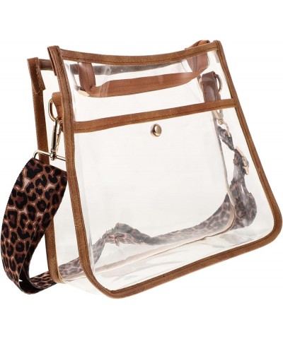 Women's Leopard Zipper Bag Purses Crossbody Purse Cross Body for Women Cruzado De Mujer Purse Crossbody Brown $14.49 Crossbod...