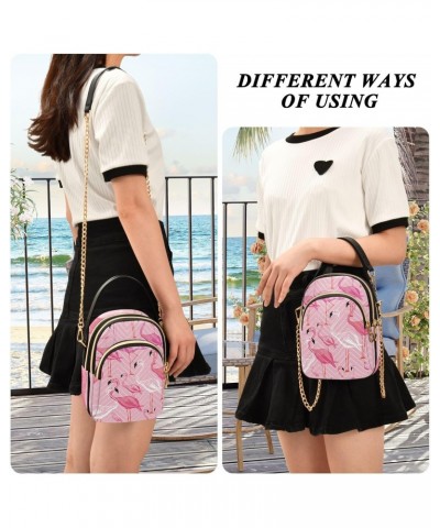 Small Crossbody Bags for Women Trendy Pink Flamingo Travel Sling Bag Women's Crossbody Handbags Satchel Bags $15.59 Satchels