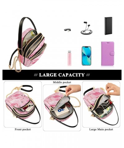 Small Crossbody Bags for Women Trendy Pink Flamingo Travel Sling Bag Women's Crossbody Handbags Satchel Bags $15.59 Satchels