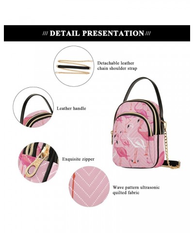 Small Crossbody Bags for Women Trendy Pink Flamingo Travel Sling Bag Women's Crossbody Handbags Satchel Bags $15.59 Satchels