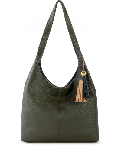 Huntley Leather Hobo Moss $40.92 Hobo Bags