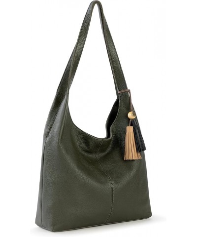 Huntley Leather Hobo Moss $40.92 Hobo Bags