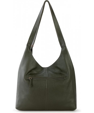 Huntley Leather Hobo Moss $40.92 Hobo Bags