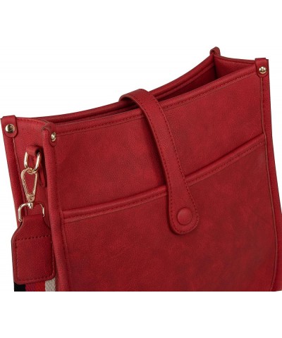 Crossbody Bags for Women Hobo Purses Shoulder Bucket Handbags A-red $12.30 Hobo Bags