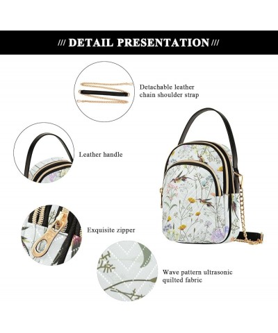 Vintage Complex Butterfly Flower Chain Crossbody Bag Shoulder Handbags for Women Trendy Phone Purse with Handle Beautiful Hum...